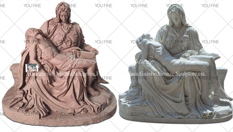 Religion Theme Michelangelo Pieta Stone Mother Virgin Mary and jesus status for church