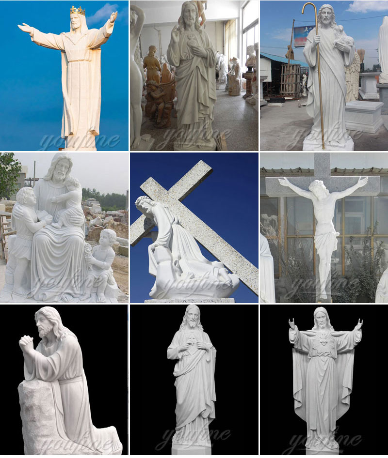 Popular Design Religious Marble Jesus Statue Sculpture