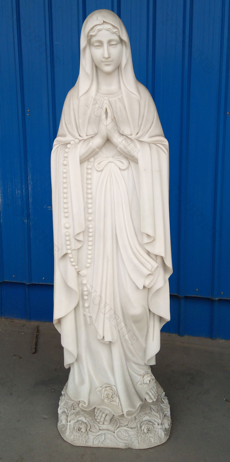 Catholic blessed virgin mary garden statues designs