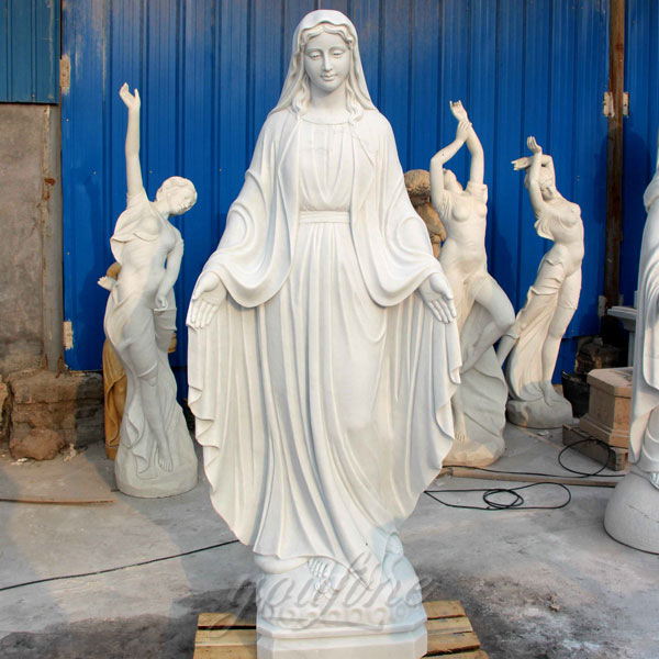 Garden Decorated Holy Virgin Mary Our Lady of Grace Statues with open arms