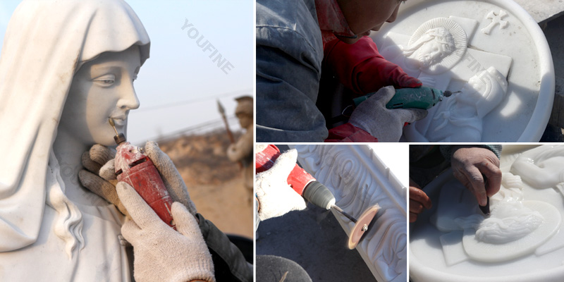 marble hand carving sculptor