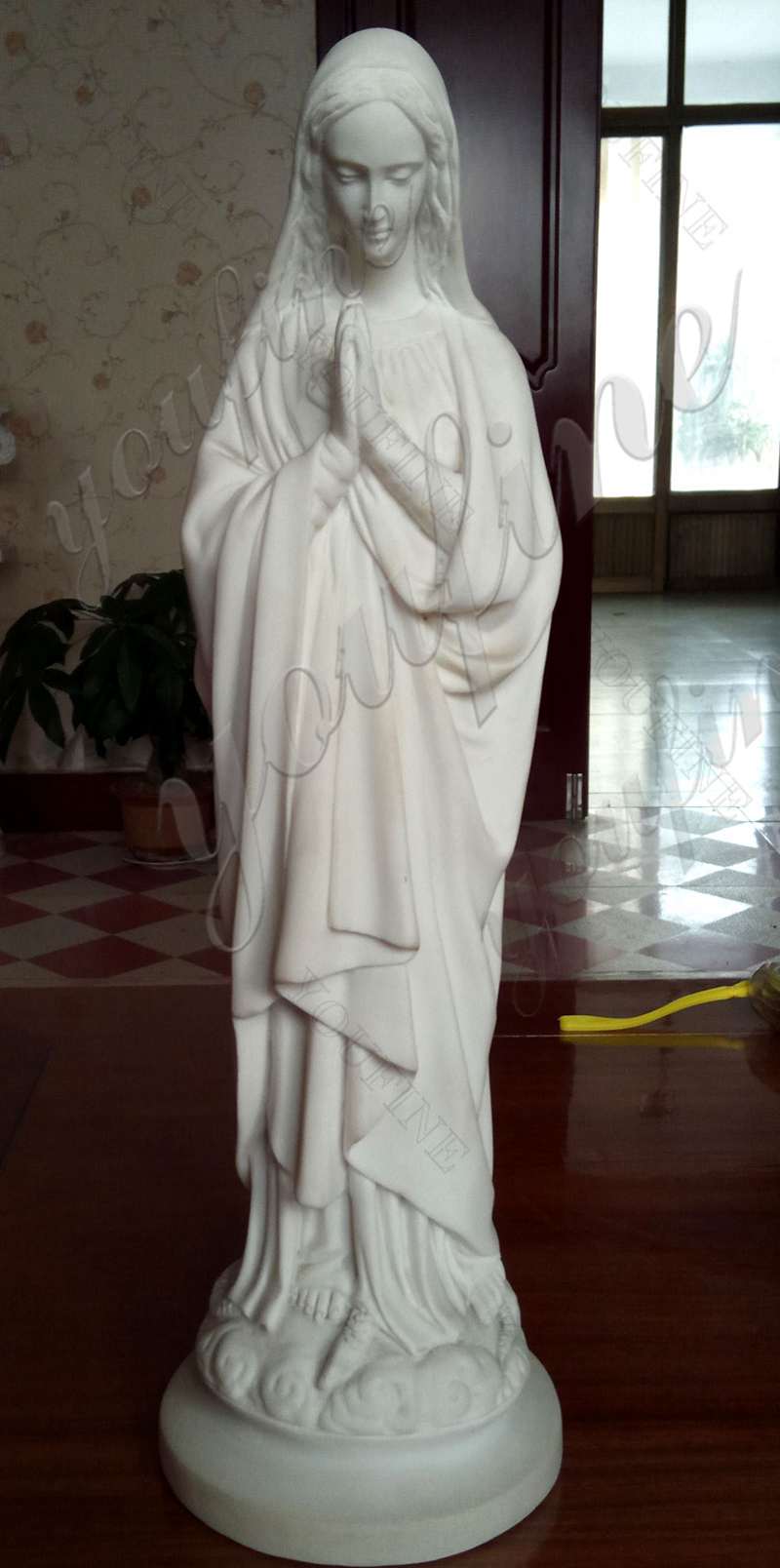 High Quality Religious Life Size Virgin Mary Marble Statue