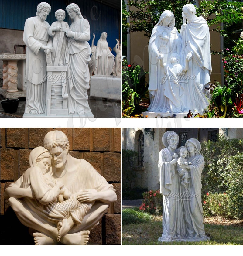 Life Size Holy Family Marble Statues