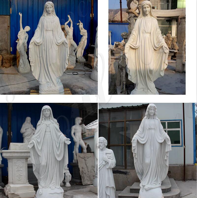 life size catholic statue our lady of marble virgin mary statue