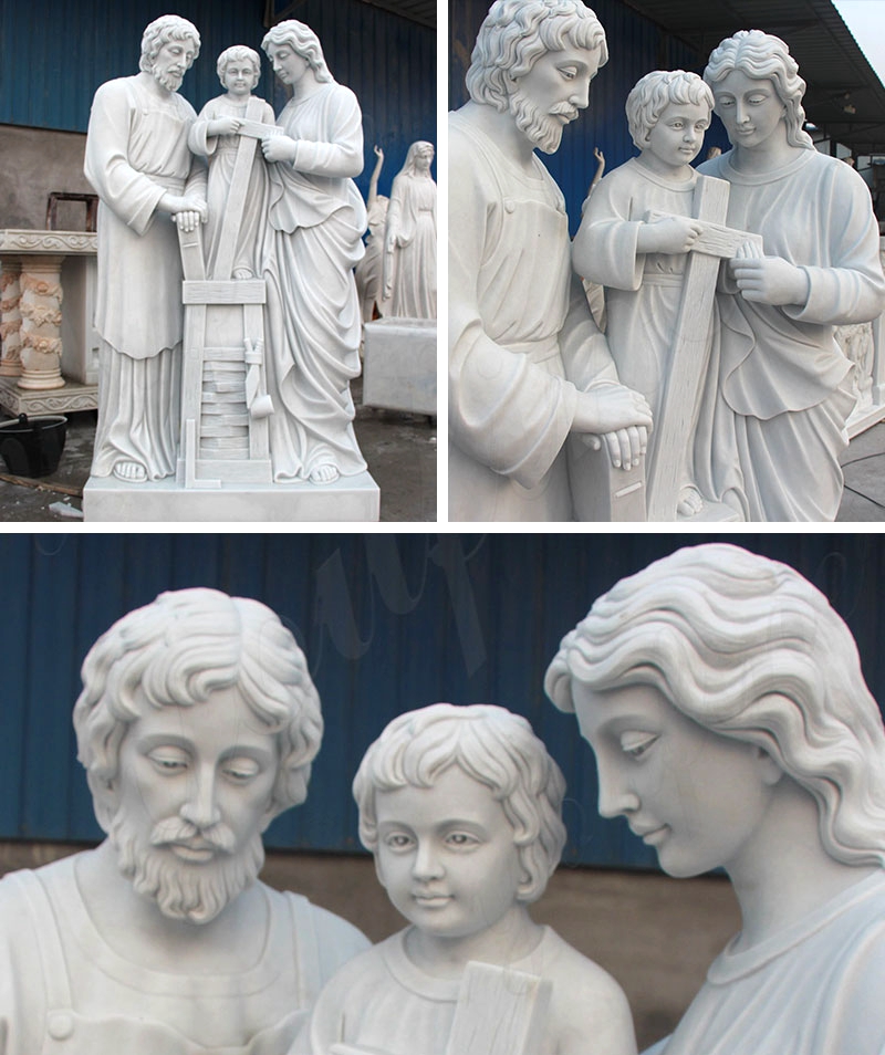 more details about Life Size Holy Family Marble Statue