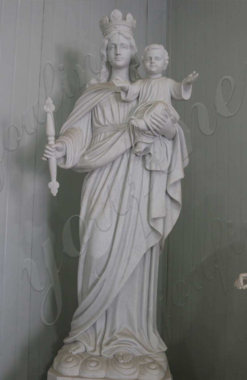 High Quality Christian Our Lady of Perpetual Marble Statue for Sale