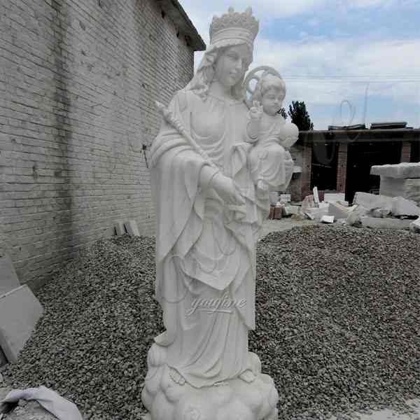 Marble Our Lady of Perpetual Help Outdoor Statue for Church Supplier