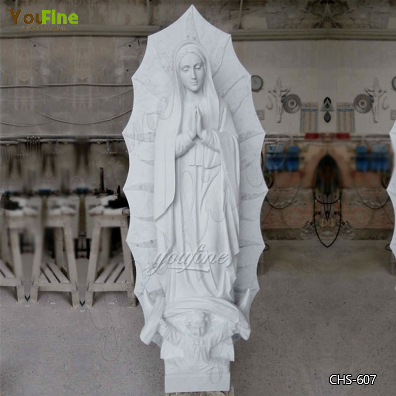 High Quality Marble Statue of Our Lady of Guadalupe in Mexico for Sale CHS-607