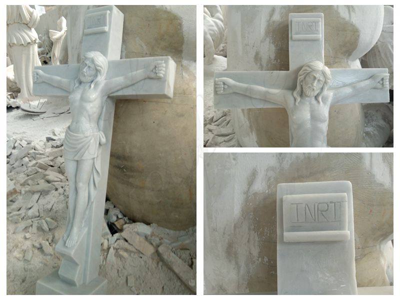 Crucified Jesus Marble Statue