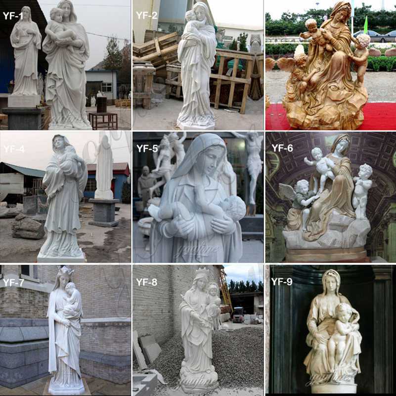 White Marble Our Lady of Lourdes Sculpture Suppliers