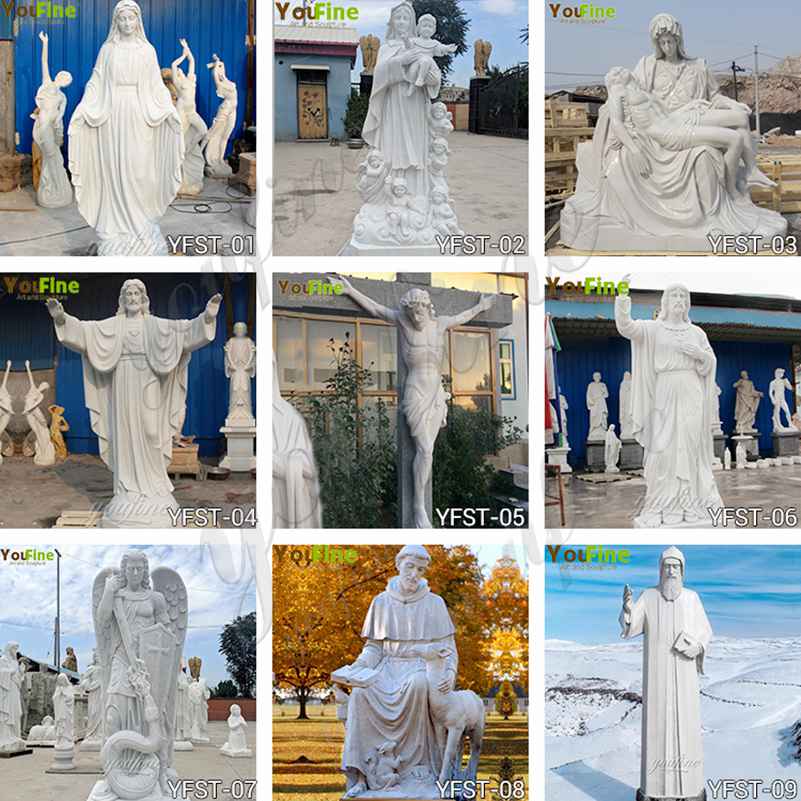 catholic garden statues and decoration