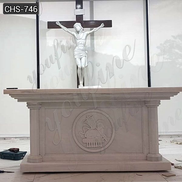 High Quality Catholic White Marble Church Altar