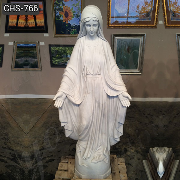 Full Size Marble Mary Statue Our Lady of Grace Sculpture for Sale
