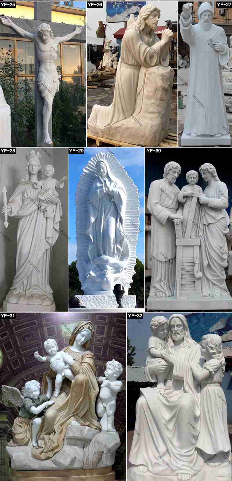 life size marble jesus sculpture
