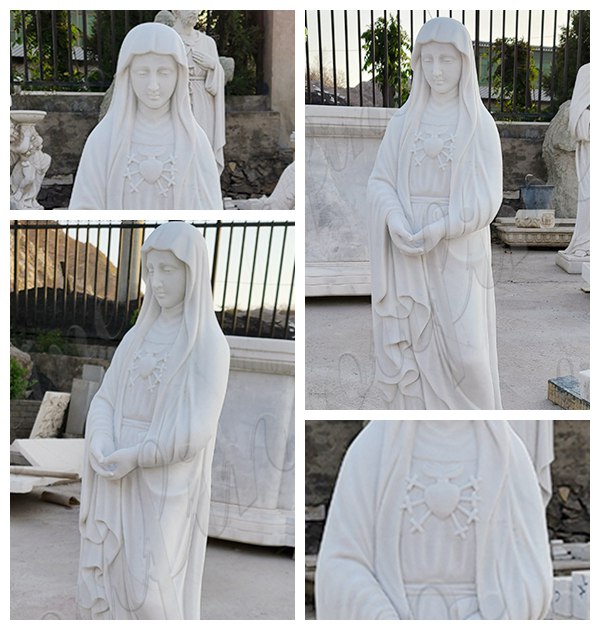 Best Life Size Marble Blessed Mother Statue for Outside