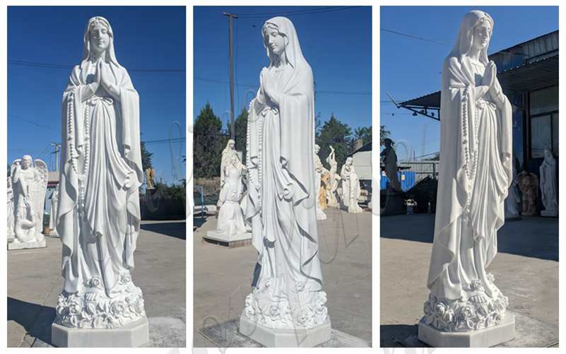 Religious Marble Lourdes Garden Statue