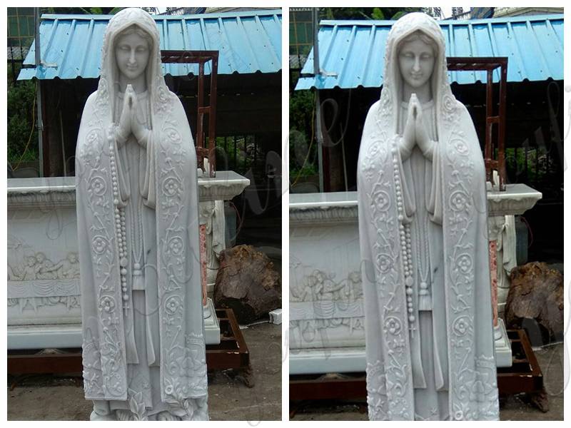 Religious Outdoor Our Lady of Fatima Marble Statue