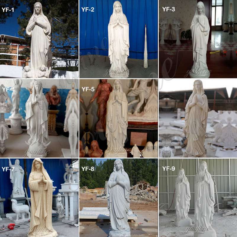 outdoor religious statues mary