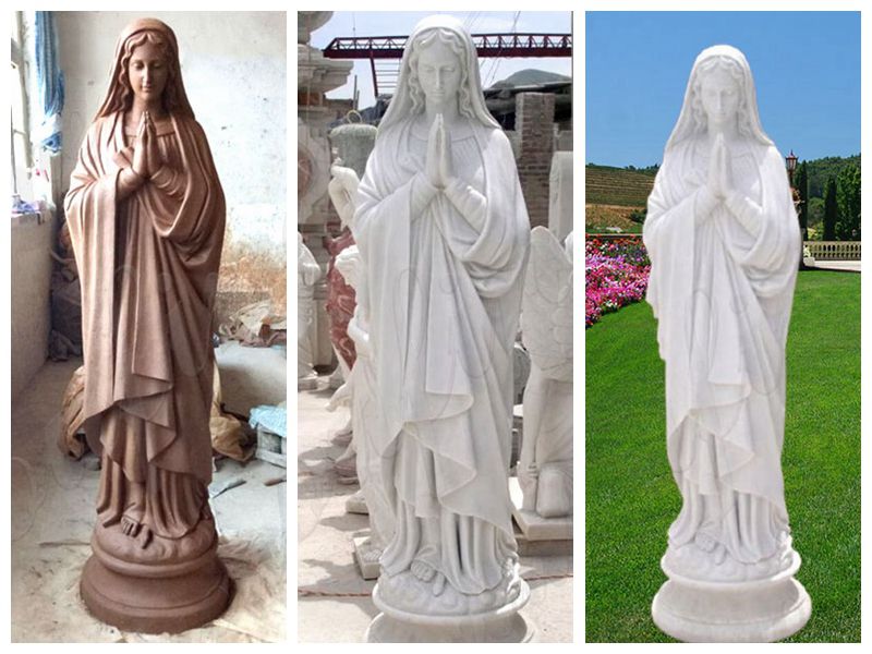 Marble Mary Blessed Mother Statues for Outside for Sale