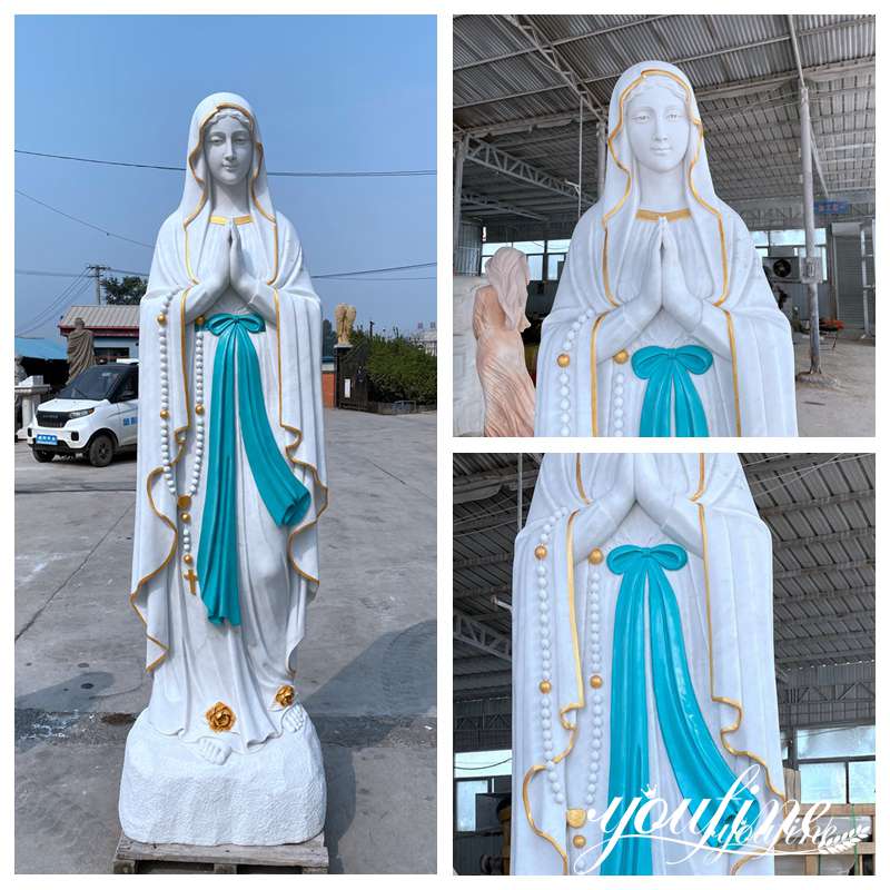 Marble Our Lady of Lourdes Statue for Sale