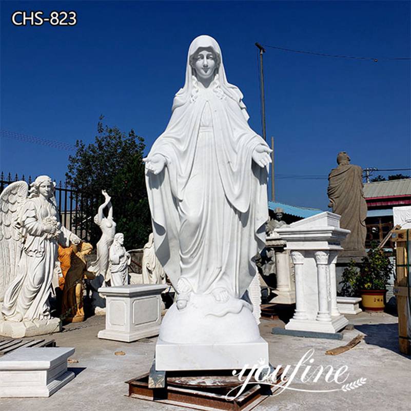 Life Size Marble Statue of Mary Classic Catholic Statue for Sale CHS-823