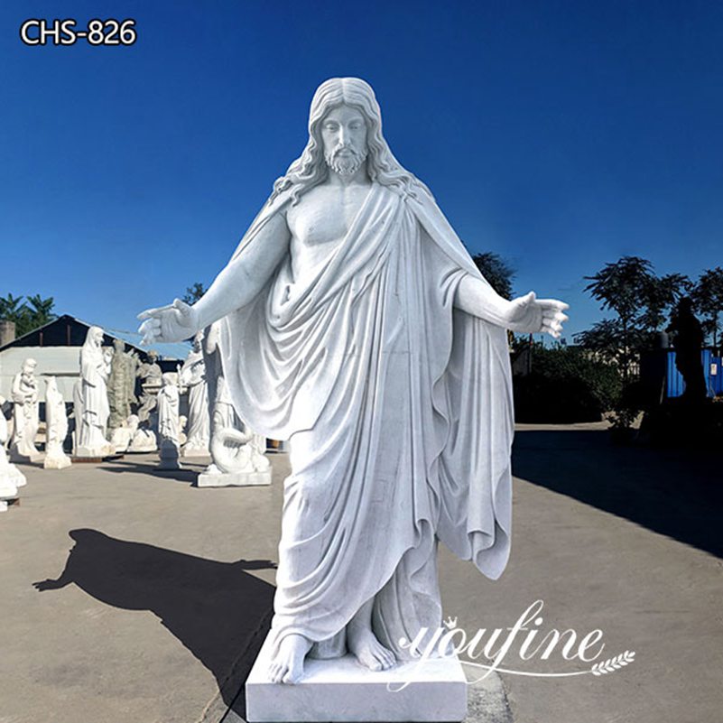 Hand Carved Life Size Jesus Marble Statue Church Decor for Sale CHS-826