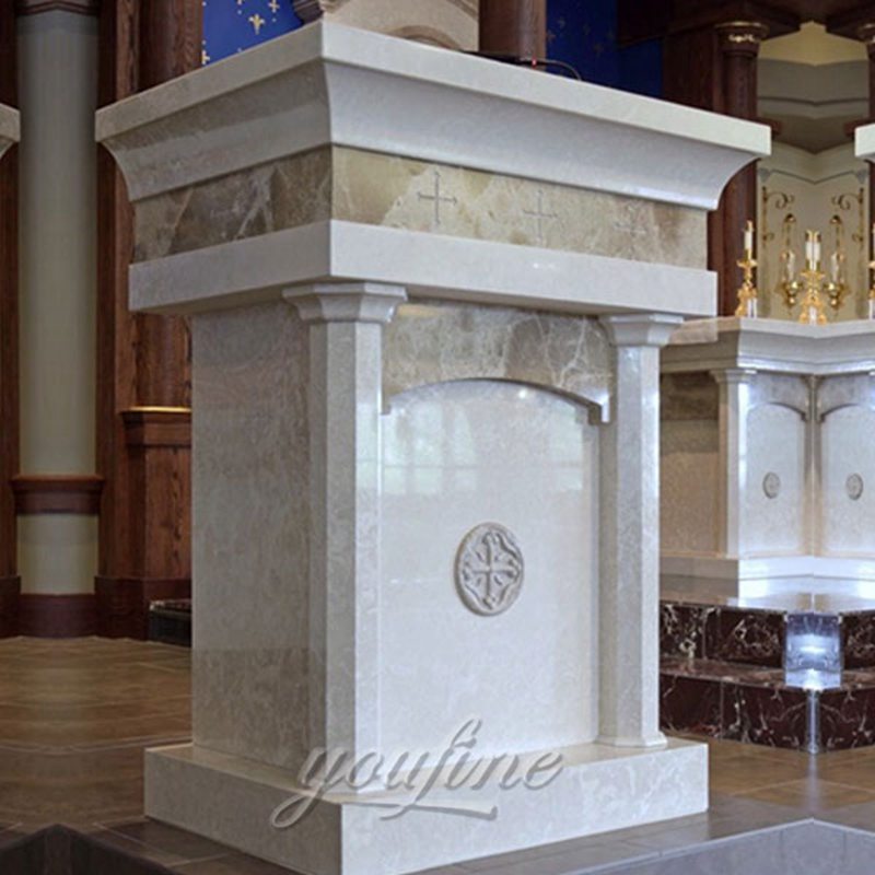 Life Size Granite Marble Church Pulpit for Sale CHS-330
