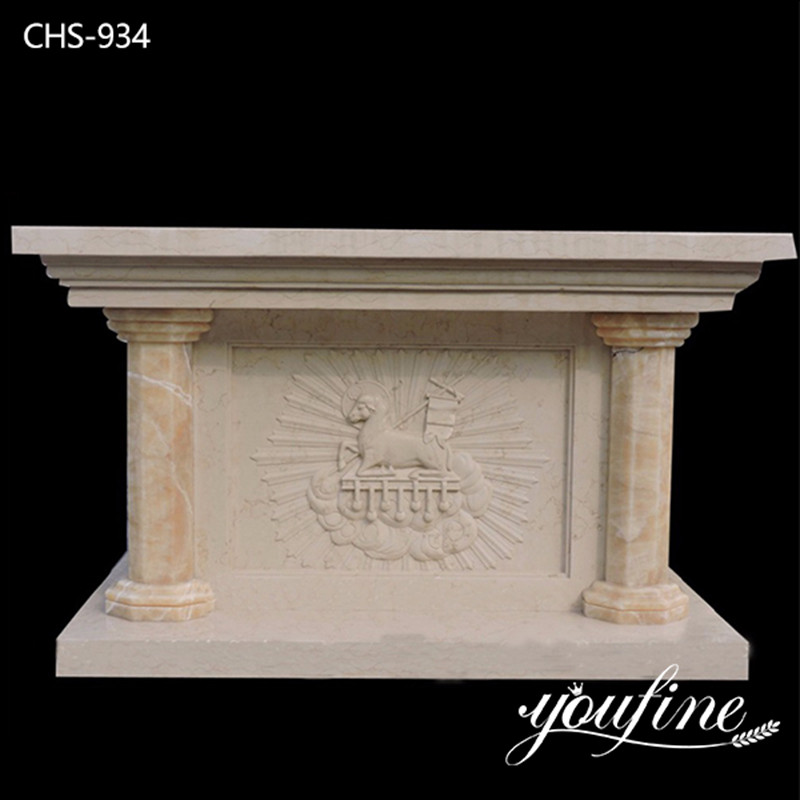 High-quality Marble Catholic Altar Table Religious Statue for Church CHS-934