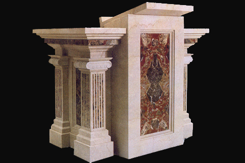 Classical Natural Marble Church Pulpit Designs factory Supplier