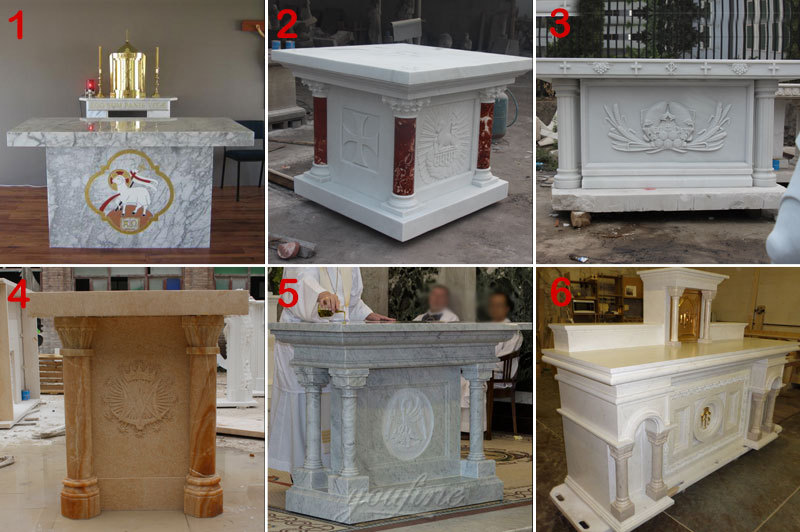 Classical Natural Marble Church Pulpit Designs factory Supplier