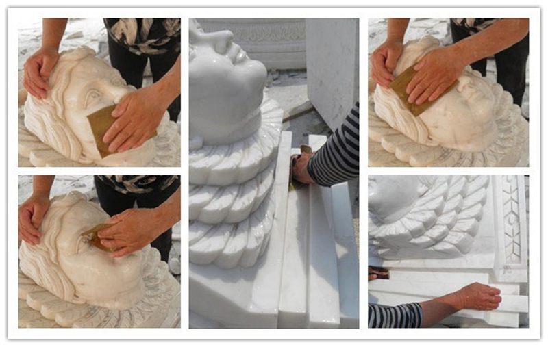 Hand-carving White Catholic Marble Altar Table Church Decor for sale