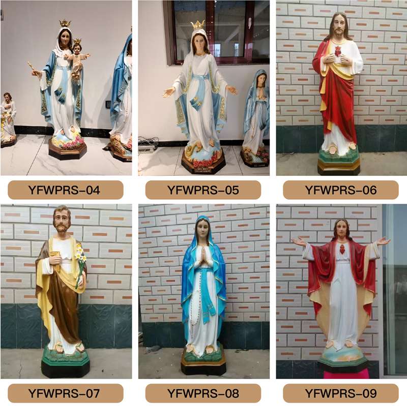 Life Size Catholic Blessed Mother Mary Garden Statue factory supplier