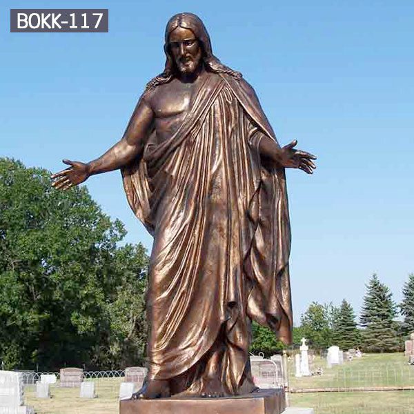 Life Size Open Hand Jesus Religion Statue for Large Church factory supplier