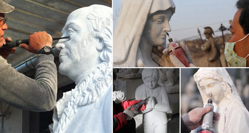 carving of marble religious statues-YouFine Sculpture