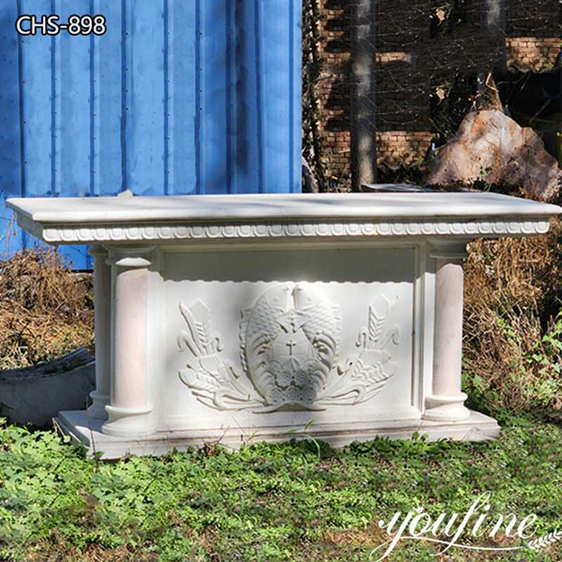 Stunningly Hand-Carved Catholic Marble Altar Supplier CHS-898
