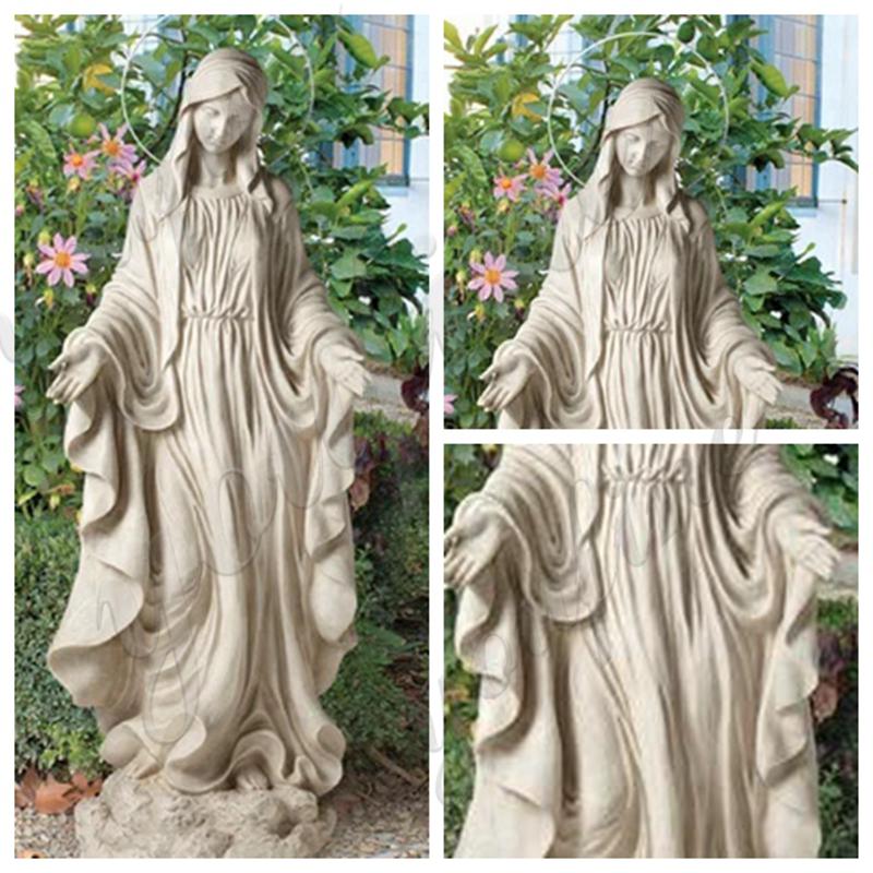 2. marble Virgin Mary statue-YouFine Sculpture 