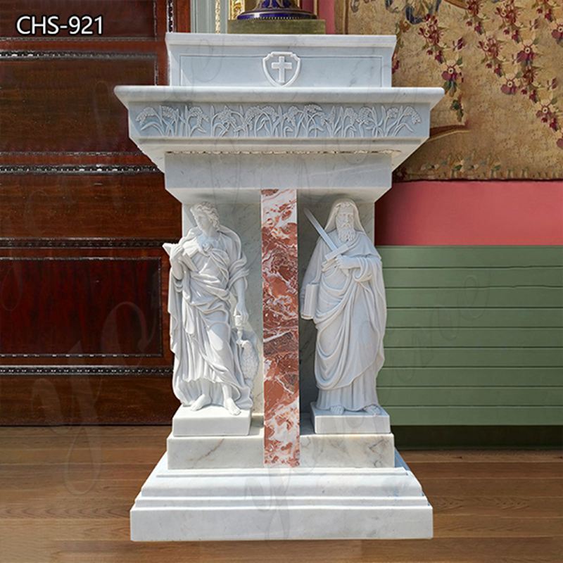 Stunning Carving Marble Pulpits for Catholic for Sale