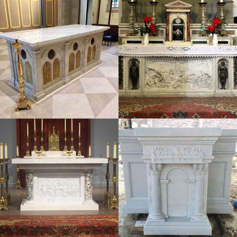 marble altar sculpture-