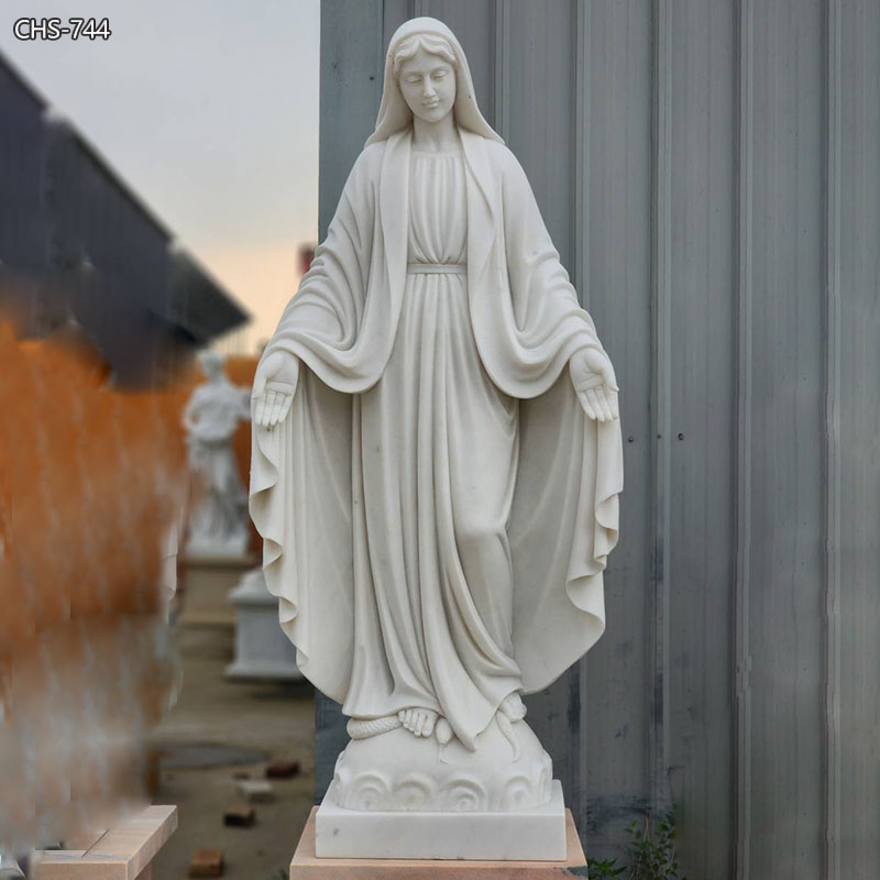 Custom Marble Blessed Mary Statue for Church CHS-744