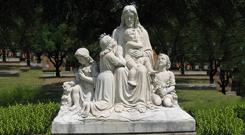 hand carved marble Jesus statue (3)