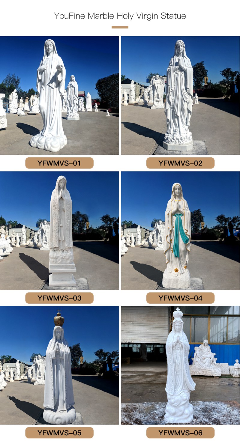 marble Virgin Mary statue (6)