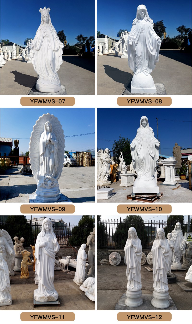 marble Virgin Mary statue (7)